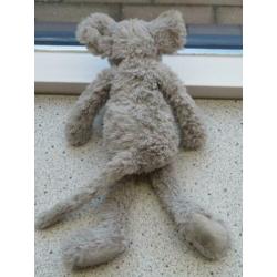 Muis Mouse Mindy merk Happy Horse zacht grijs velours