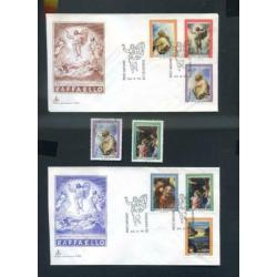 Vaticaan 8x 1e dagenvelop - 1975 t/m 1977 + div. zegels