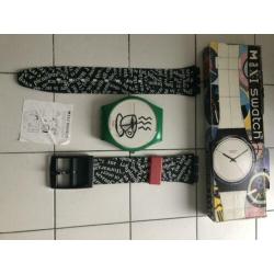 Swatch maxi cappuccino wandklok incl doos