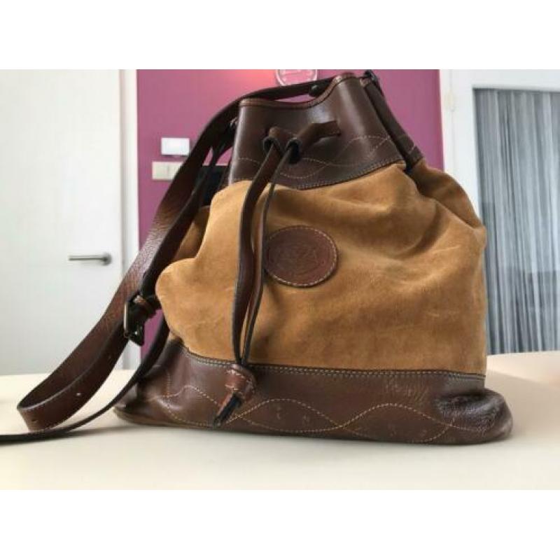Leren/ suède tas