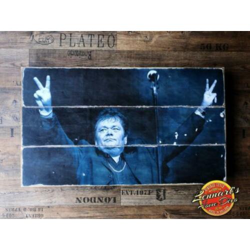 André Hazes Wand/Muurdecoratie van Hout