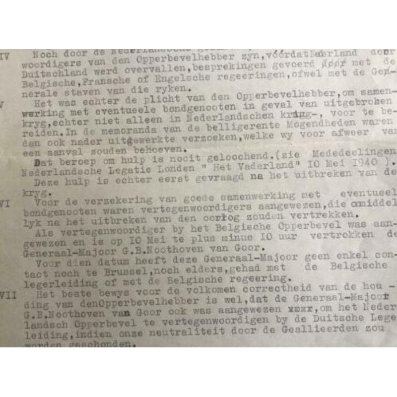 Verklaring Opperbevelhebber origineel 1940