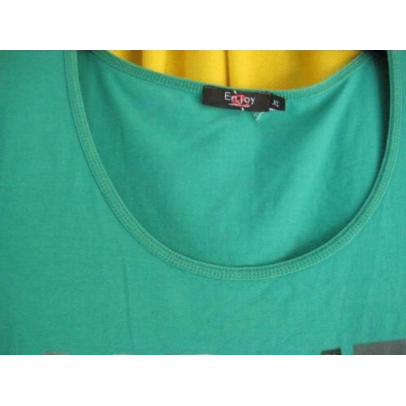 big shirt met tekst, merk Enjoy, maat xl