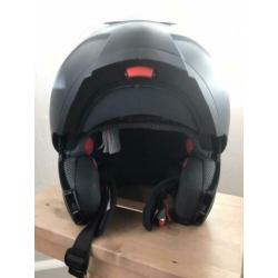 Integraalhelm met zonnevizier + handschoenen
