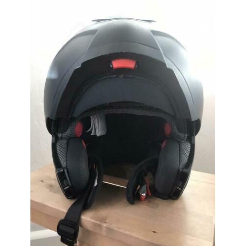 Integraalhelm met zonnevizier + handschoenen