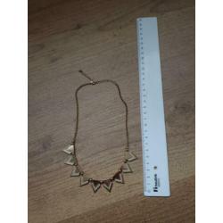 GOUDEN KETTING - met stras