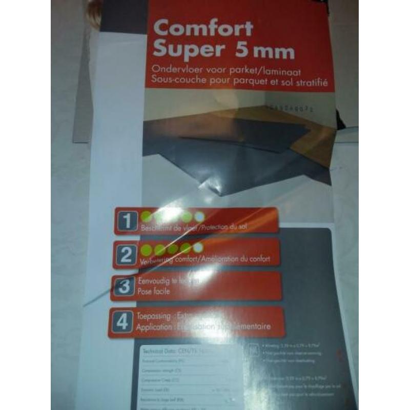 Ondervloer comfort super parket laminaat 5mm