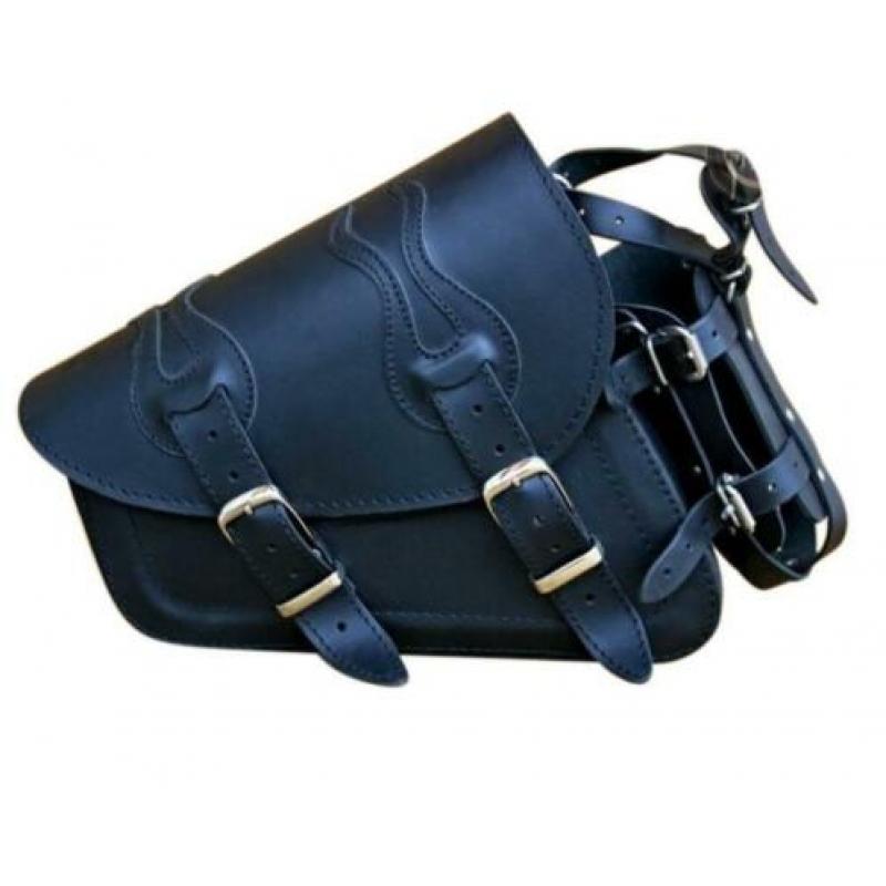 Leren Sportster Harley Zadeltas Zijtas Motor Tas XL 883