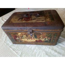 Blik kerst oud antiek, art deco art nouveau