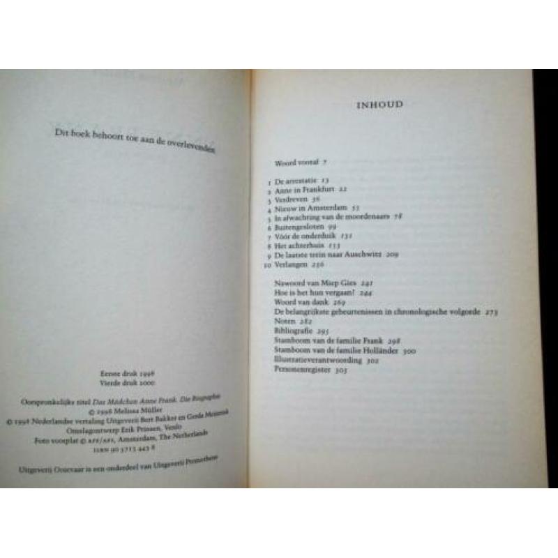 WO II~Anne Frank~Biografie~Haar Korte Leven in Beeld~2e Were