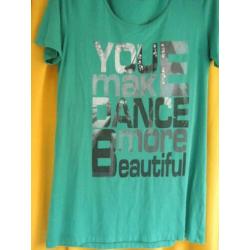 big shirt met tekst, merk Enjoy, maat xl