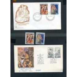Vaticaan 8x 1e dagenvelop - 1975 t/m 1977 + div. zegels