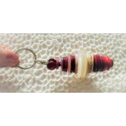 Vintage grootte kunststof knoop nr B895 rood
