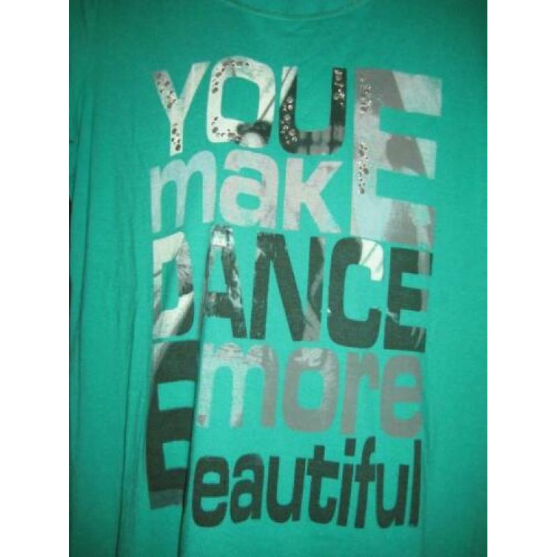 big shirt met tekst, merk Enjoy, maat xl