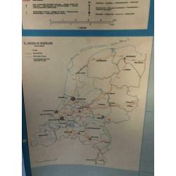 Schoolkaart Nederland oud