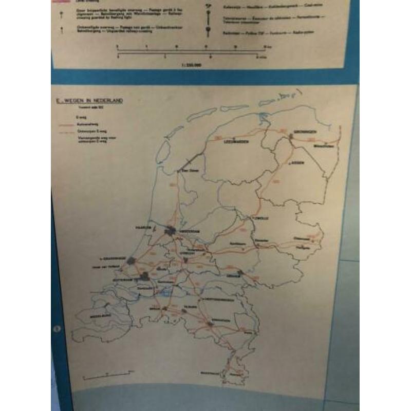 Schoolkaart Nederland oud
