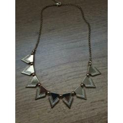 GOUDEN KETTING - met stras