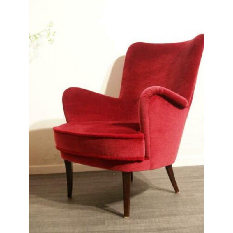 v) jaren 50 design club fauteuil - retro vintage sixties