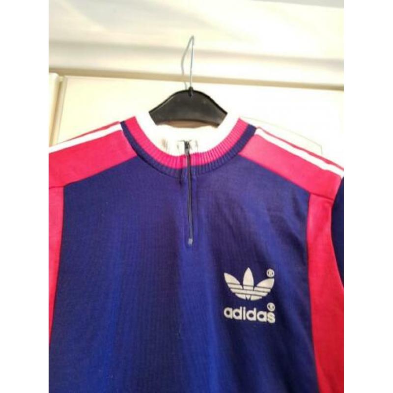 Wollen Adidas shirt eind jaren 70 begin 80, maat M