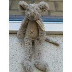 Muis Mouse Mindy merk Happy Horse zacht grijs velours