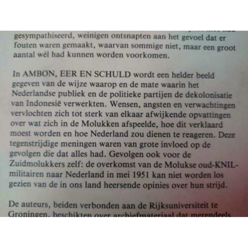 Ambon Eer en Schuld - Politiek en Pressie (Bosscher, 1985)