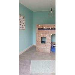 Super gave half hoogslaper steigerhout ZGAN met speelhut