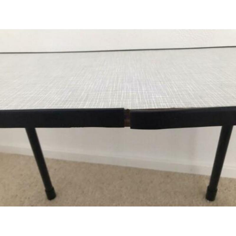 Vintage formica stoel met tafeltje
