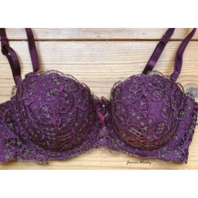 BH Hunkemoller Glitter/paars , 75B (NIEUW)