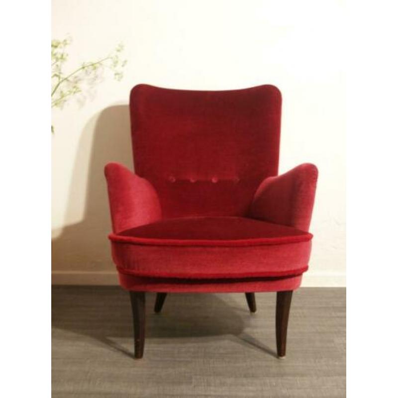 v) jaren 50 design club fauteuil - retro vintage sixties