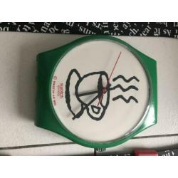 Swatch maxi cappuccino wandklok incl doos