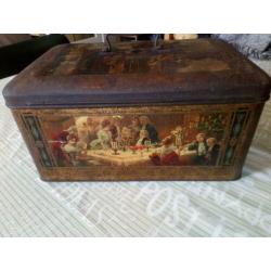 Blik kerst oud antiek, art deco art nouveau