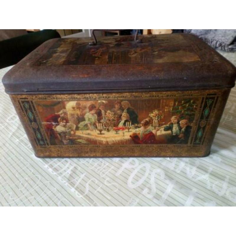 Blik kerst oud antiek, art deco art nouveau