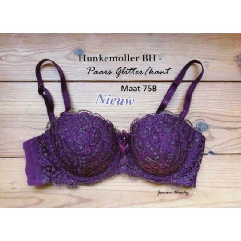 BH Hunkemoller Glitter/paars , 75B (NIEUW)