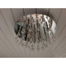 Plafondlamp met glazen pegels
