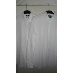 NIEUW!! Twee Witte WE Heren Overhemden!!