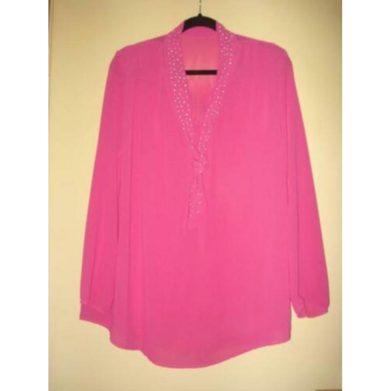 Roze apart tuniek blouse maat 46
