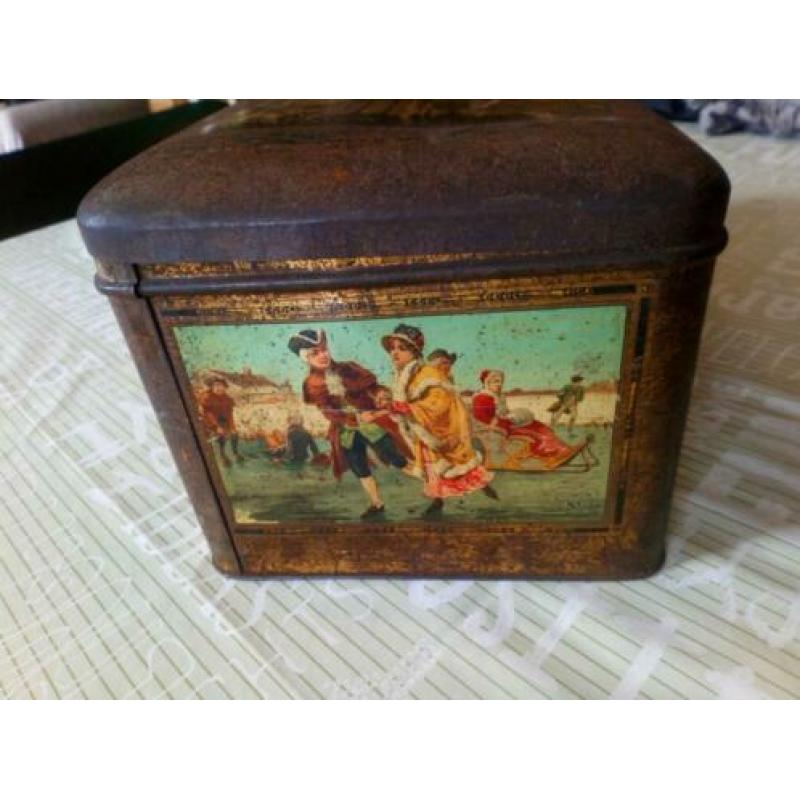 Blik kerst oud antiek, art deco art nouveau