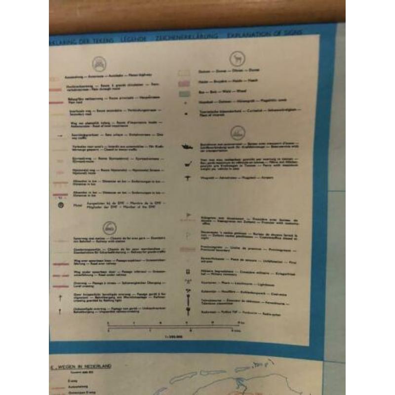 Schoolkaart Nederland oud