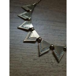 GOUDEN KETTING - met stras