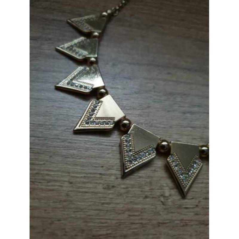 GOUDEN KETTING - met stras