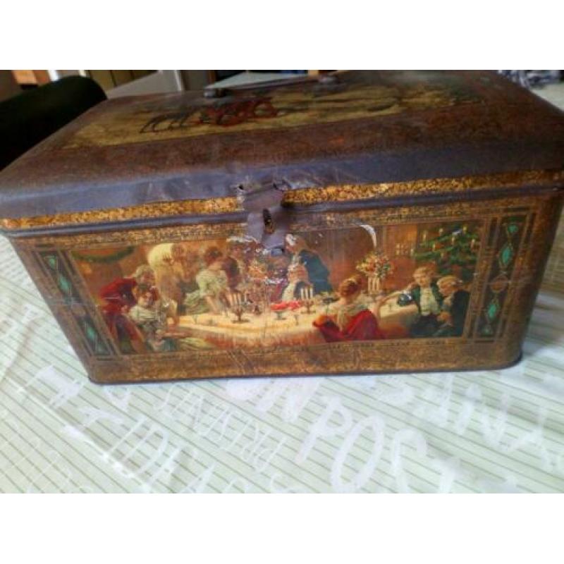 Blik kerst oud antiek, art deco art nouveau