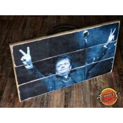 André Hazes Wand/Muurdecoratie van Hout