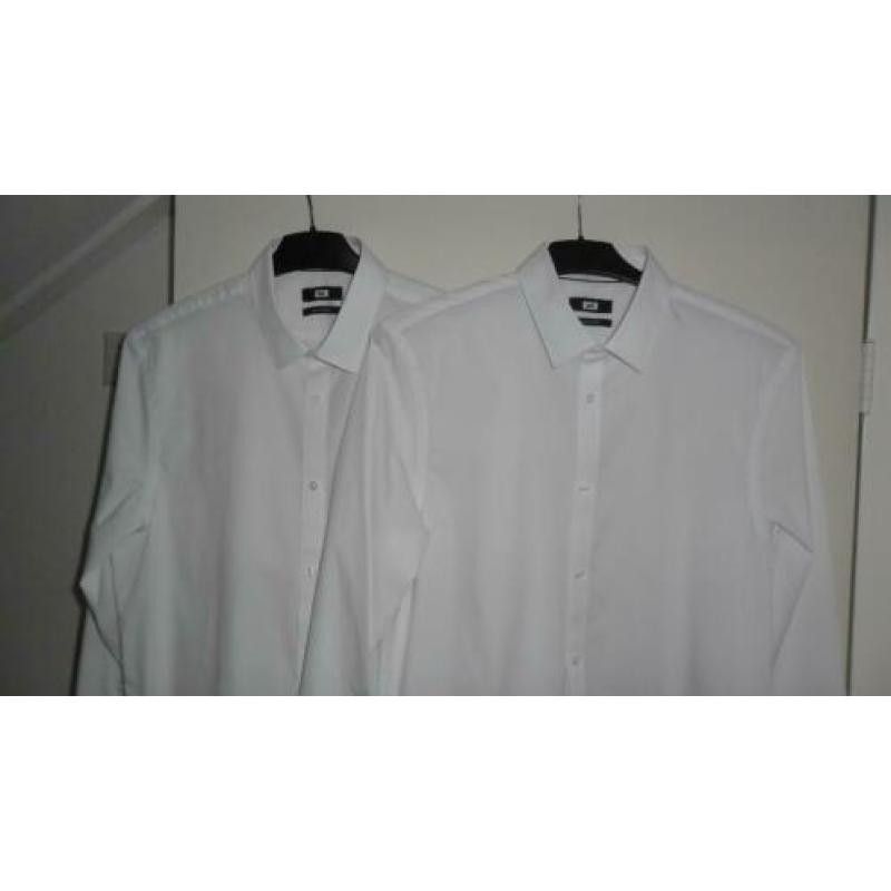 NIEUW!! Twee Witte WE Heren Overhemden!!