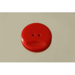 Vintage grootte kunststof knoop nr B895 rood