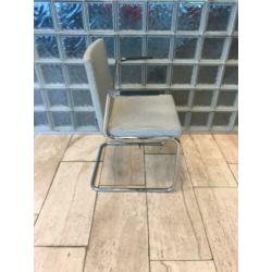 Artifort Sedus slede stoel, chrome/grijs met armleggers