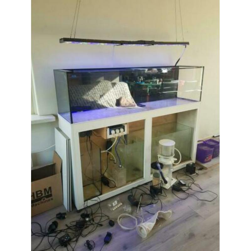 Zeeaquarium 1.60x40x40 optick-white merk diamond compleet