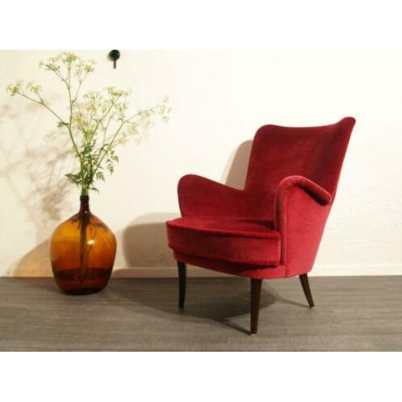 v) jaren 50 design club fauteuil - retro vintage sixties