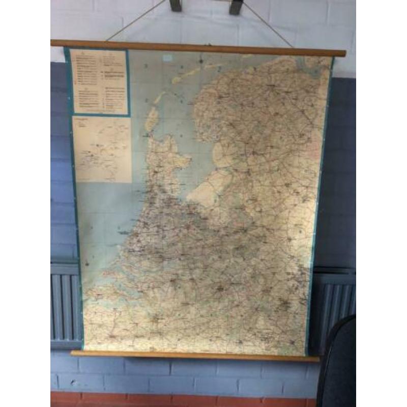 Schoolkaart Nederland oud