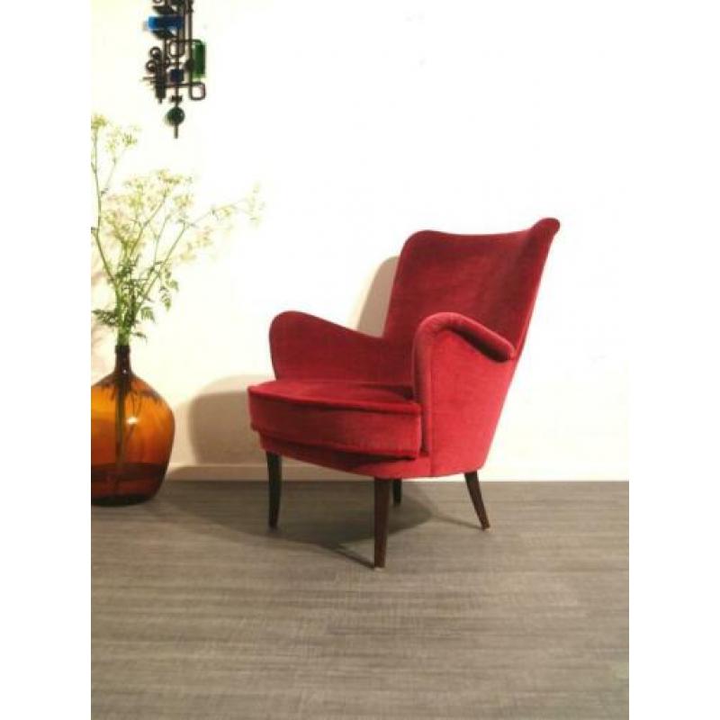v) jaren 50 design club fauteuil - retro vintage sixties