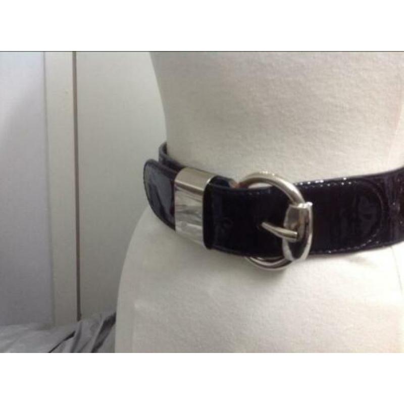 Gucci prachtige orginele zwarte lederen Riem als nieuw